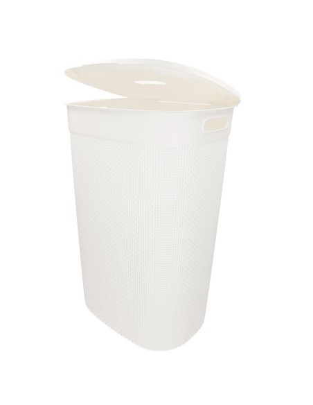 Curver Cesto para roupa suja Filo 55L branco com tampa