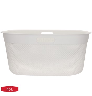 Curver Cesto para roupa suja Filo 45L branco 2