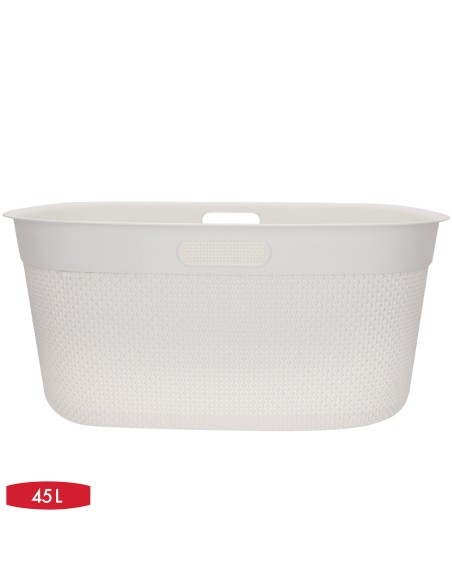 Curver Cesto para roupa suja Filo 45L branco