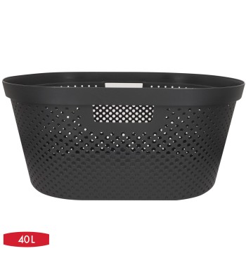 Curver Cesto para roupa suja Infinity 45L cinzento 2