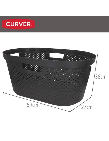Curver Cesto para roupa suja Infinity 45L cinzento