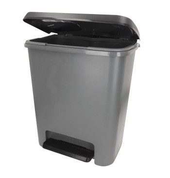 Curver Caixote do lixo Compatta 25L cinzento