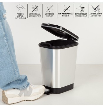 Curver Balde do lixo com pedal Chic Bin 6L cinzento 2