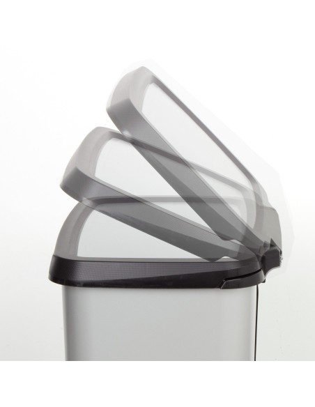 Curver Caixote do lixo Compatta 50L Metálico