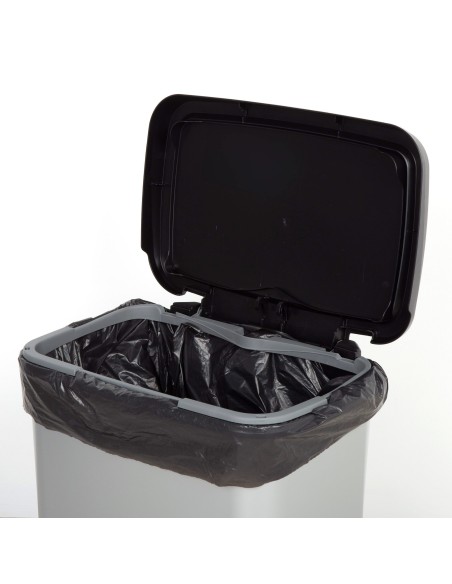 Curver Caixote do lixo Compatta 25L Metálico
