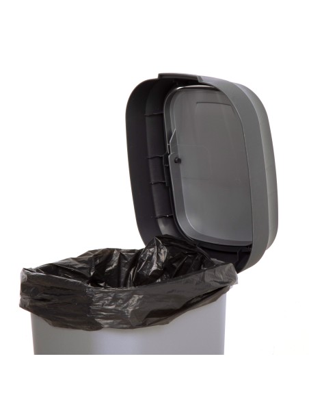 Curver Caixote do lixo com tampa basculante Dual Swing 50L cinzento