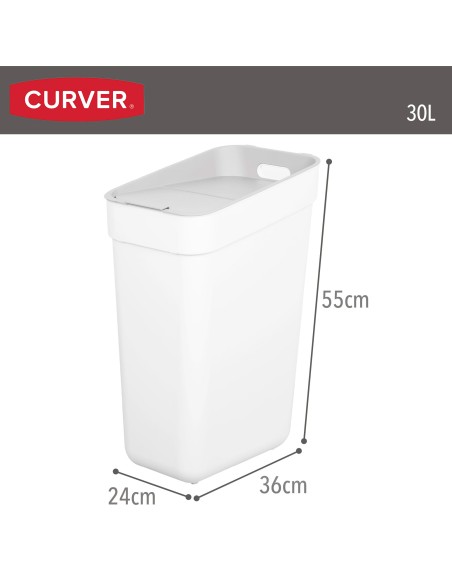 Curver Contentor de reciclagem Ready To Collect 30L branco