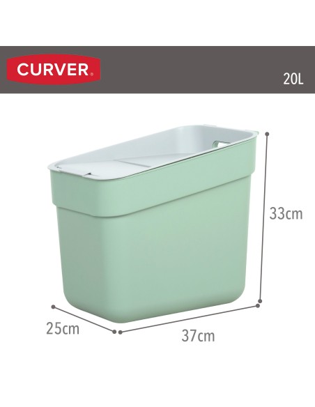 Curver Balde de reciclagem Ready To Collect 20L verde