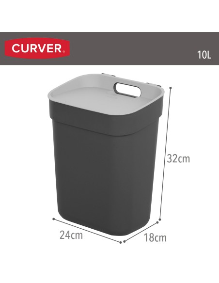 Curver Contentor de reciclagem Ready To Collect 10L cinzento