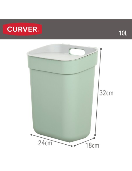 Curver Balde de reciclagem Ready To Collect 10L verde