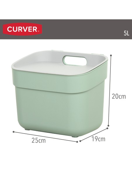 Curver Contentor de reciclagem Ready To Collect 5L verde