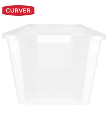 Curver Caixa de arrumação com tampa Bi-Box 40L branco 2