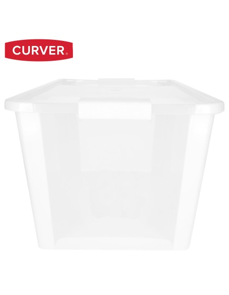 Curver Caixa de arrumação com tampa Bi-Box 40L branco