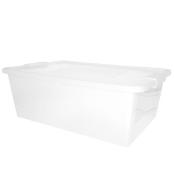 Curver Caixa de arrumação com tampa Bi-Box 26L branco