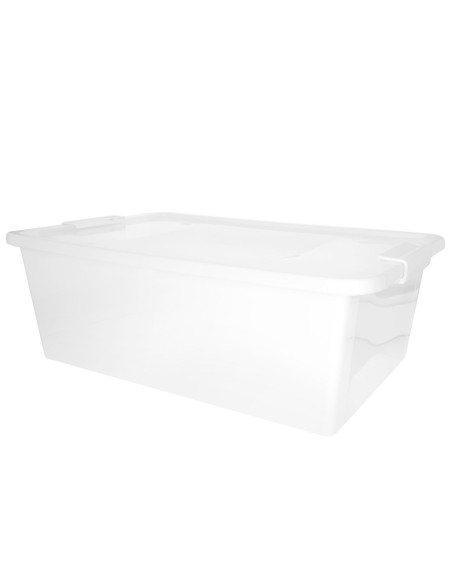 Curver Caixa de arrumação com tampa Bi-Box 26L branco