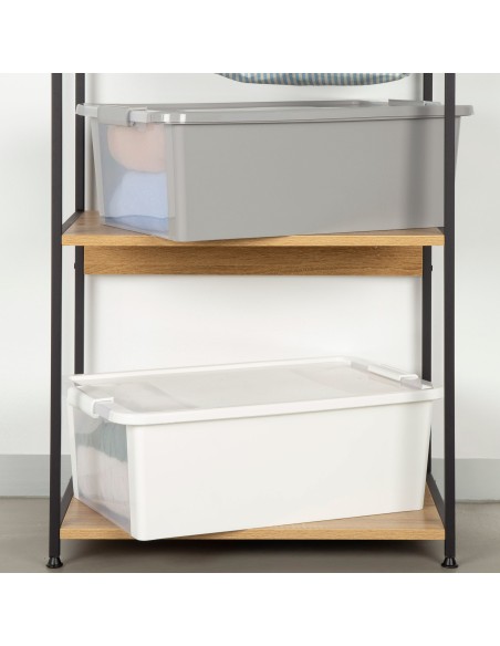 Curver Caixa de arrumação com tampa Bi-Box 26L branco