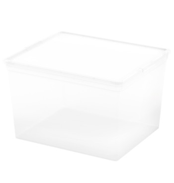 Curver Caixa de arrumação com tampa C-Box 27L transparente