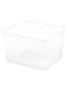 Curver Caixa de arrumação com tampa C-Box 27L transparente