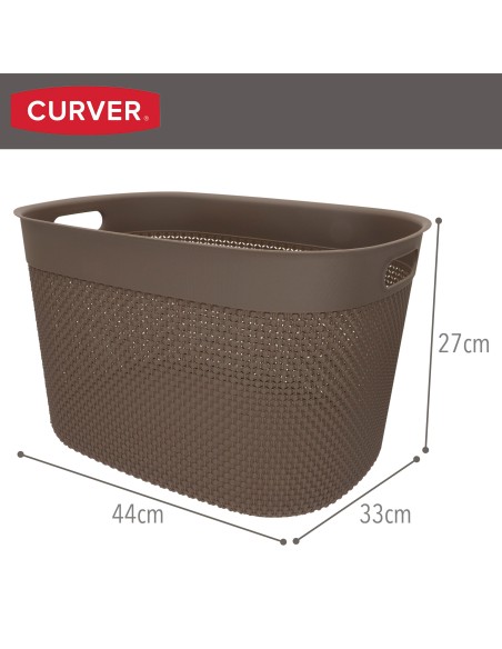Curver Cesto organizador Filo 30L castanho