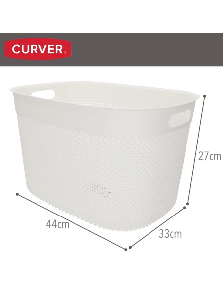Curver Cesto organizador Filo 30L branco
