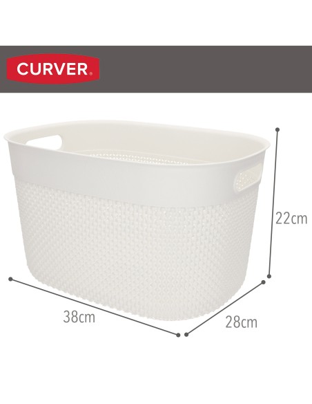 Curver Cesta organizadora Filo 18L blanco