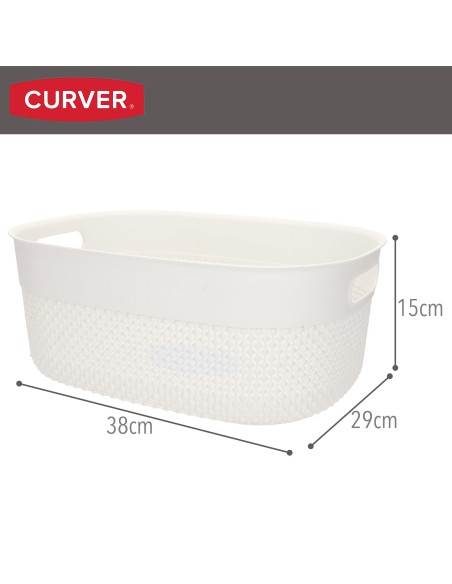 Curver Cesta organizadora Filo 12L blanco