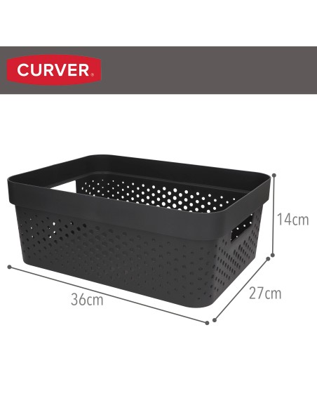 Curver Cesta organizadora Infinity 11L gris