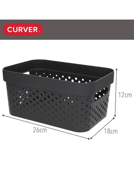 Curver Cesta organizadora Infinity 4,5L gris