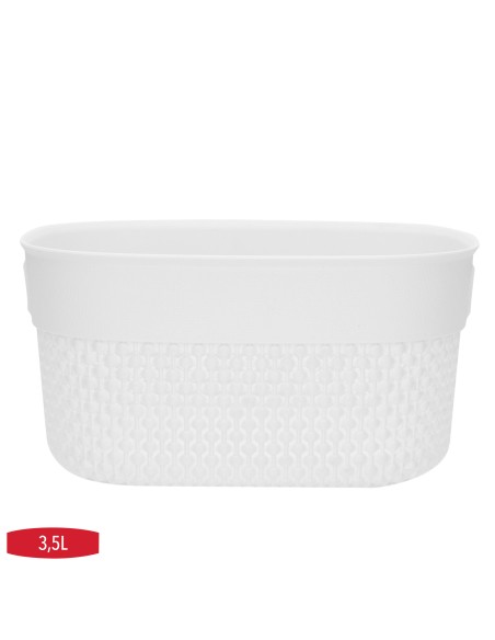 Curver Cesta organizadora Filo 3,5L blanco