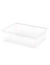 Curver Caixa de arrumação com tampa e rodas C-Box 27L Transparente