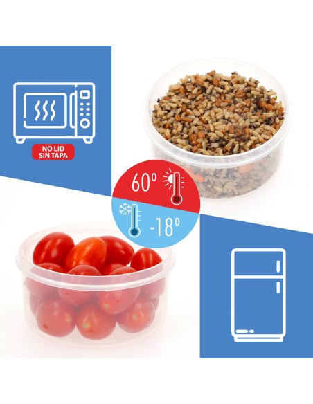 Max Home Pack 7 recipientes de plástico herméticos de 0,08 a 3,6L