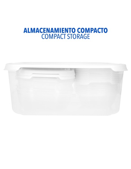 Max Home Pack 13 recipientes de plástico de 0,5 a 6,8L