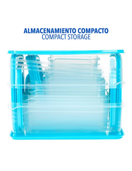 Max Home Pack 17 recipientes de plástico 0,2 a 2,5L