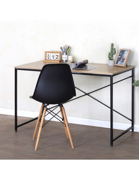 Mesa de madeira e aço Max Home 120x60x71 cm