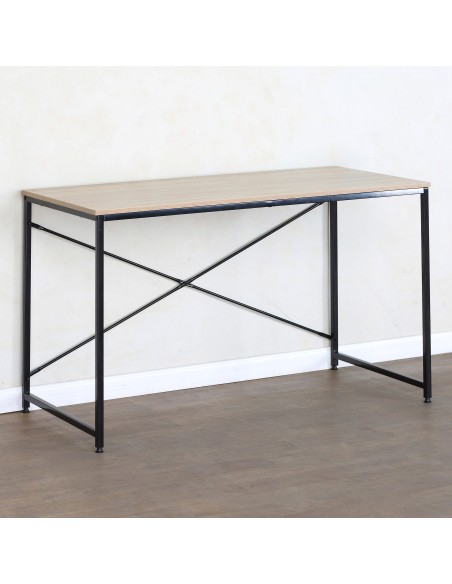Mesa de madeira e aço Max Home 120x60x71 cm