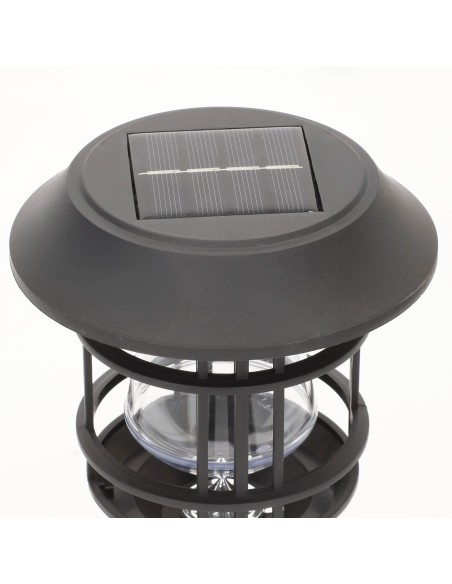 Conjunto de 2 balizas solares LED com luz quente 6 lúmens IP44