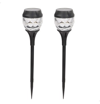 Conjunto de 2 balizas solares LED 5-10 lumens com...