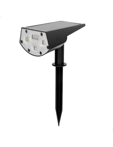 Instalação de holofote solar LED 5-10 lúmens 2 em 1