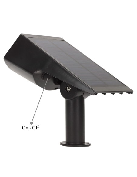 Instalação de holofote solar LED 5-10 lúmens 2 em 1