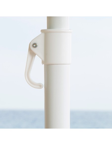Chapéu de praia corta-vento 8 varas 240 cm riscas multicoloridas