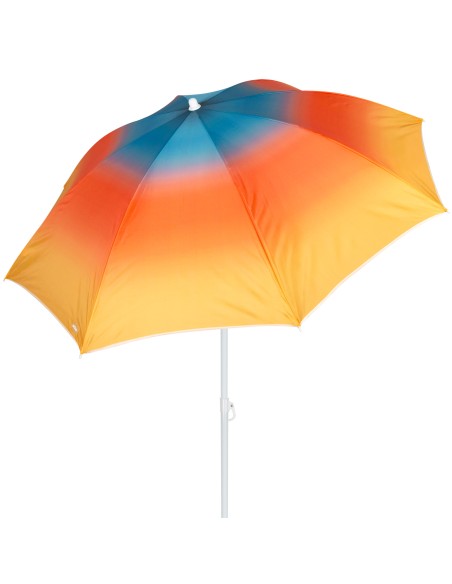 Guarda-sol de praia 8 varas 200 cm multicolorido
