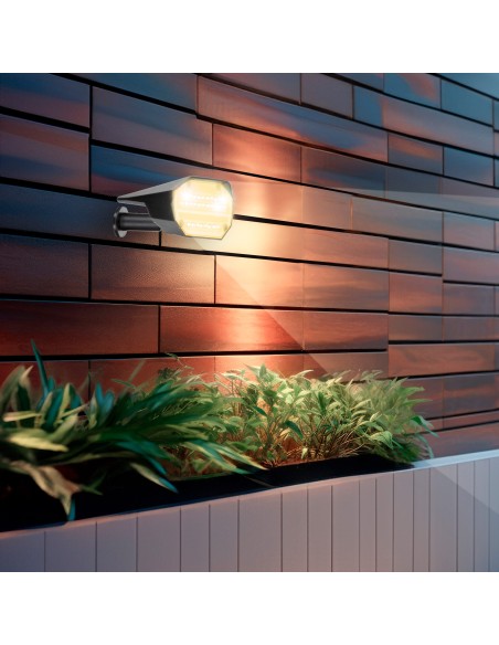 Farol solar LED, luz fixa e colorida, 5-10 lúmens