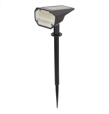 Farol solar LED luz quente com 2 intensidades 5-10 lumens