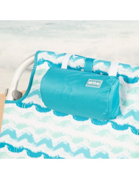 Cadeira de praia fixa XL baixa 50x45x70 cm ondas
