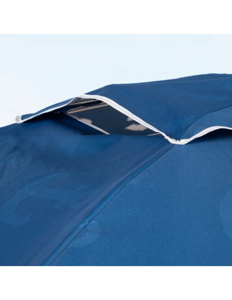 Chapéu de praia corta-vento 8 varas 220 cm azul com âncoras