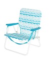 Cadeira de praia baixa fixa 45x40x70 cm ondas