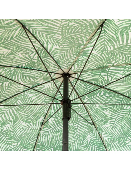 Guarda-sol 8 varas 180 cm folhas com franjas