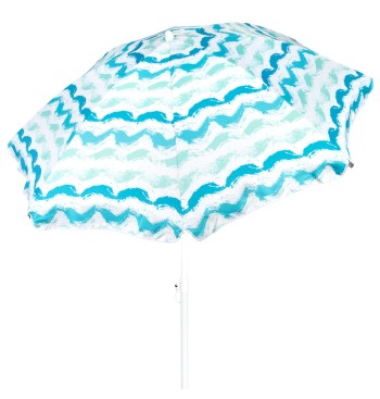 Guarda-sol de praia 8 varas 200 cm ondas