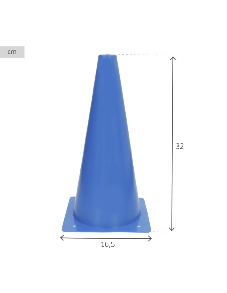 Conjunto de 10 cones de treino multicoloridos de 32 cm empilháveis e resistentes