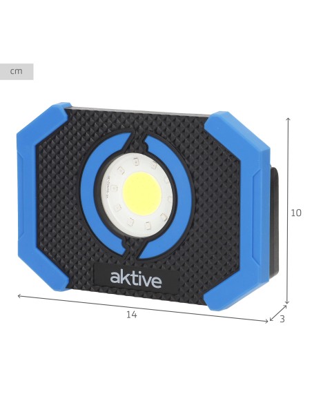 Holofote LED portátil multiuso com 2 cores e 4 modos de iluminação